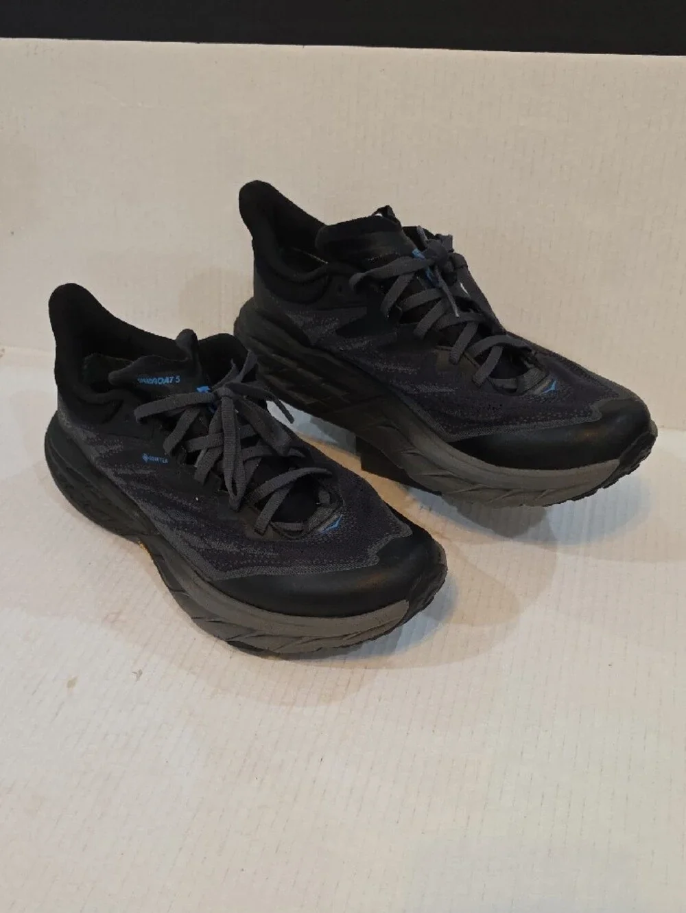 Hoka SpeedGoat 5 Gore-Tex Men's Black/Grey Trail Running Shoes Size 12 D
